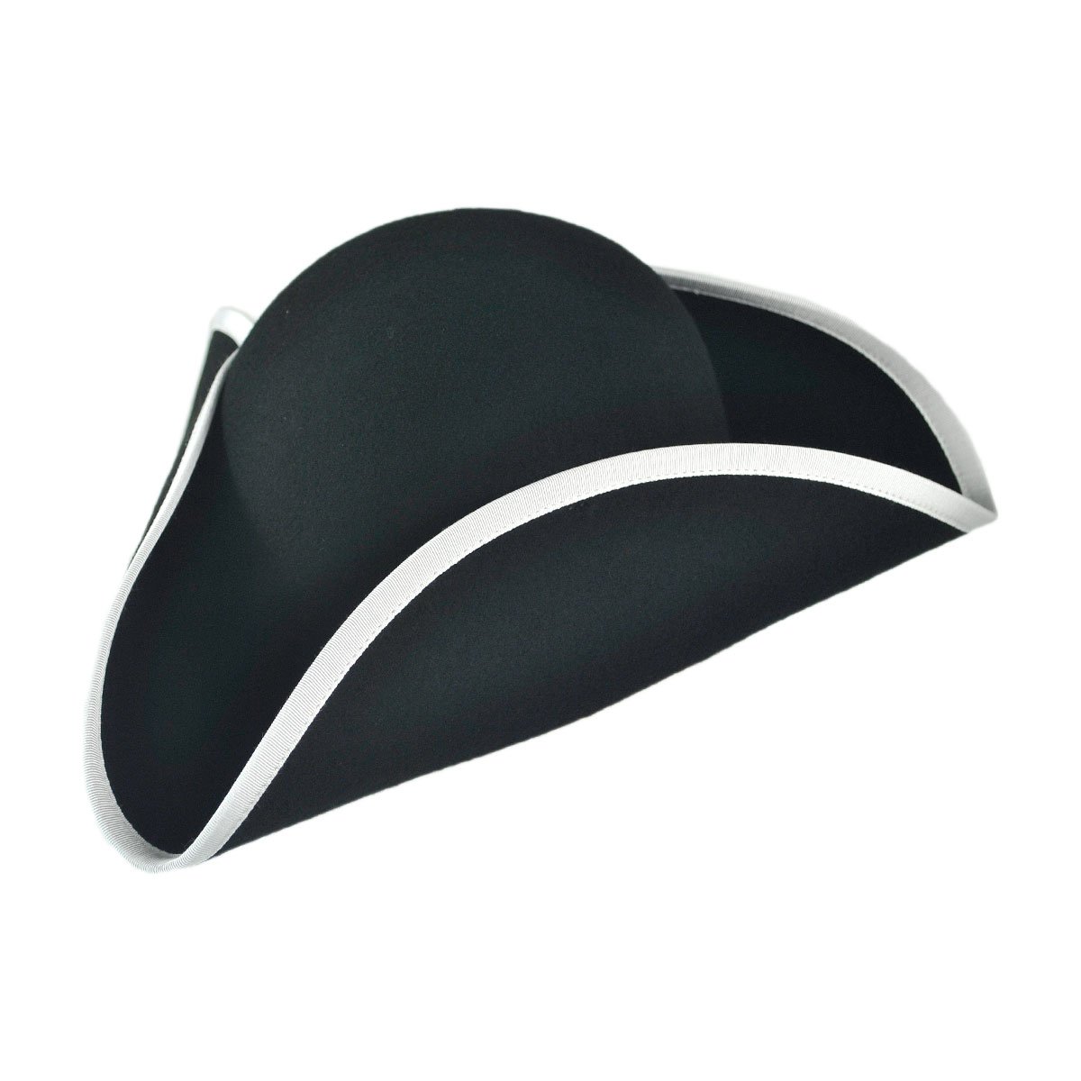 Made in The USA - Classics Wool Felt Tricorn Hat (X-Large) Black