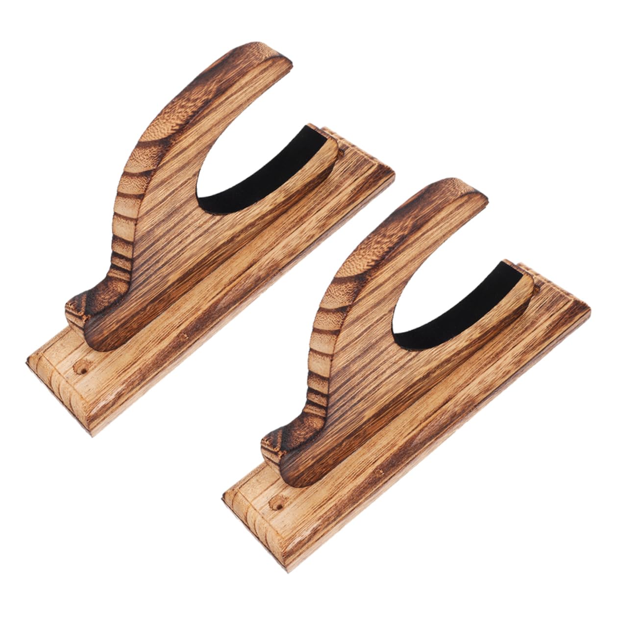 Healifty 2Pcs Wooden Sword Display Holder Flute Stand for Swords Sturdy Wooden Sword Holder Space Saving Wall Mount Design Excellent Load Bearing Capacity