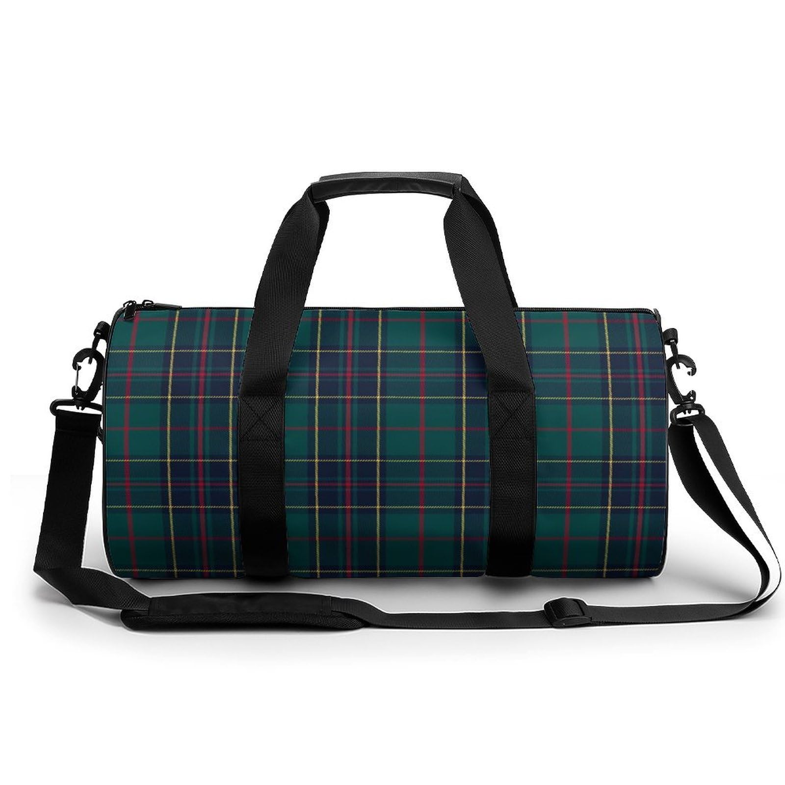 Sac de voyage vert plaid duffel bag idéal week-end camping - 8