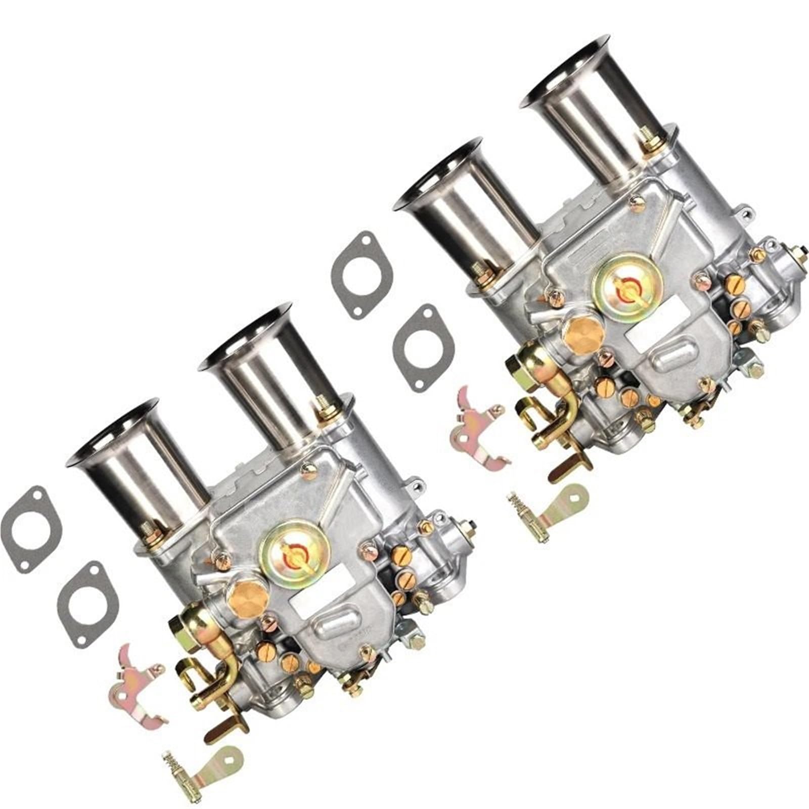 Lot de 2 carburateurs Weber 45 mm, pour moteur 152G Twin Choke 4 cylindres 6 V8, compatible avec Solex 45DCOE réparation