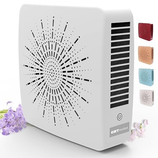 Portable Desktop Air Purifier & Fan Combo with HEPA Filter, Aroma & Ionizer – Compact Yet Powerful 3-Speed Air Cleaner for True Purification in Bedroom, Office, Travel & Gifts (White)