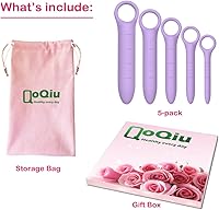 Vista 3 de Paquete de 5 dilatadores de silicona para suelo pélvico para mujeres con escamas finas, masajeador de varita pélvica, entrenador muscular del suelo