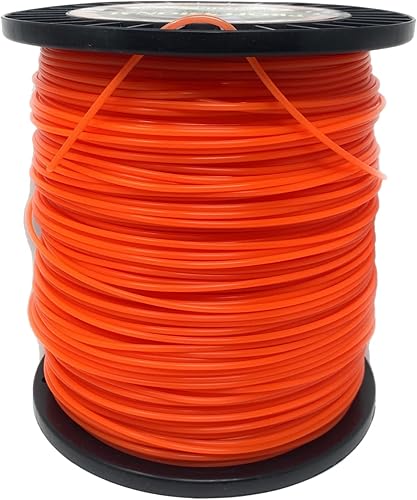 Línea de recortadora redonda profesional de 0.095 pulgadas x 282 pies, adecuada para la mayoría de recortadoras, desbrozadoras, desbrozadoras,