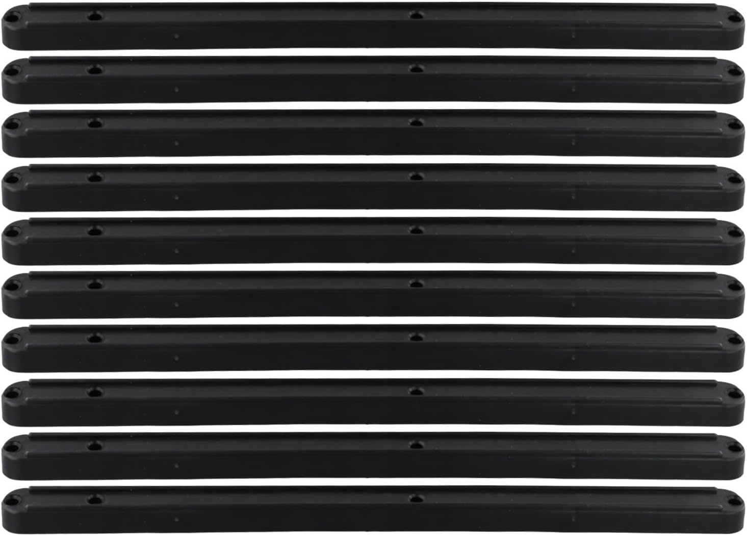 10-Pack Plastic Drawer Slides, For Cabinets And Pull-Out Drawers, 180Mm/235mm/298mm Quiet Smooth-Glide Replacement Runners, Lightweight(Black-298mm)