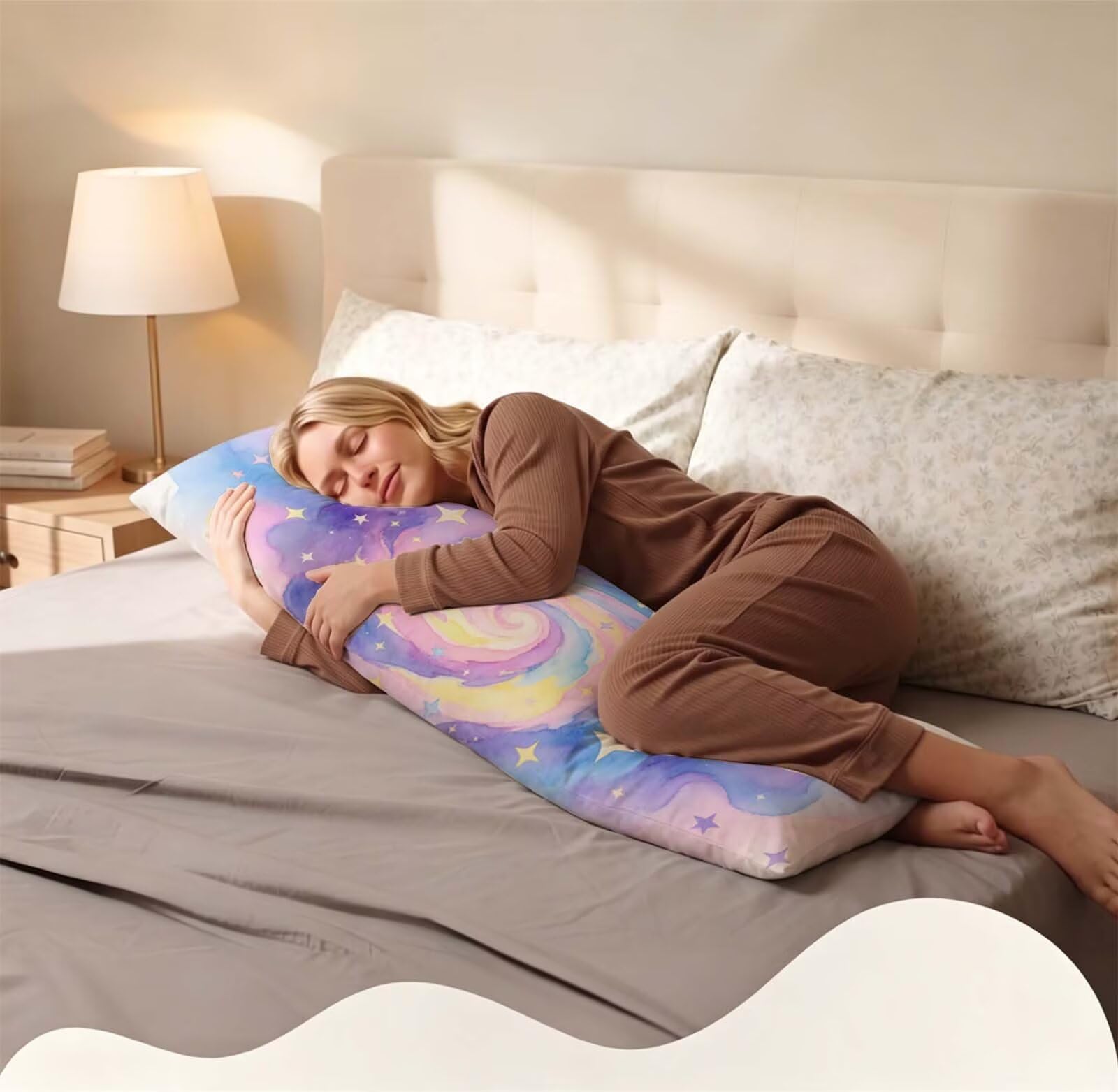 Nordic-25 Federe Cuscino Letto 50 x 150 cm, Cuscini per Divano Lino,