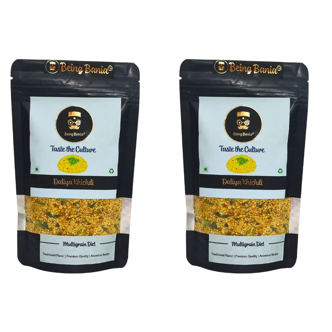 Being Bania Premium Multigrain Daliya, 210g | 100% Natural | High Fiber with Rolled Oats and 8+ grains | Healthy Dalia Khichdi | Diet Food for healthy life (Pack of 2) (B0BN5FTJ5B) Amazon Price History, Amazon Price Tracker