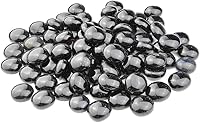 Vista 12 de onlyfire Cuentas de vidrio planas para hoguera de propano, rocas de vidrio reflectantes de 1/2 pulgada, canicas planas de 10 libras para chimenea