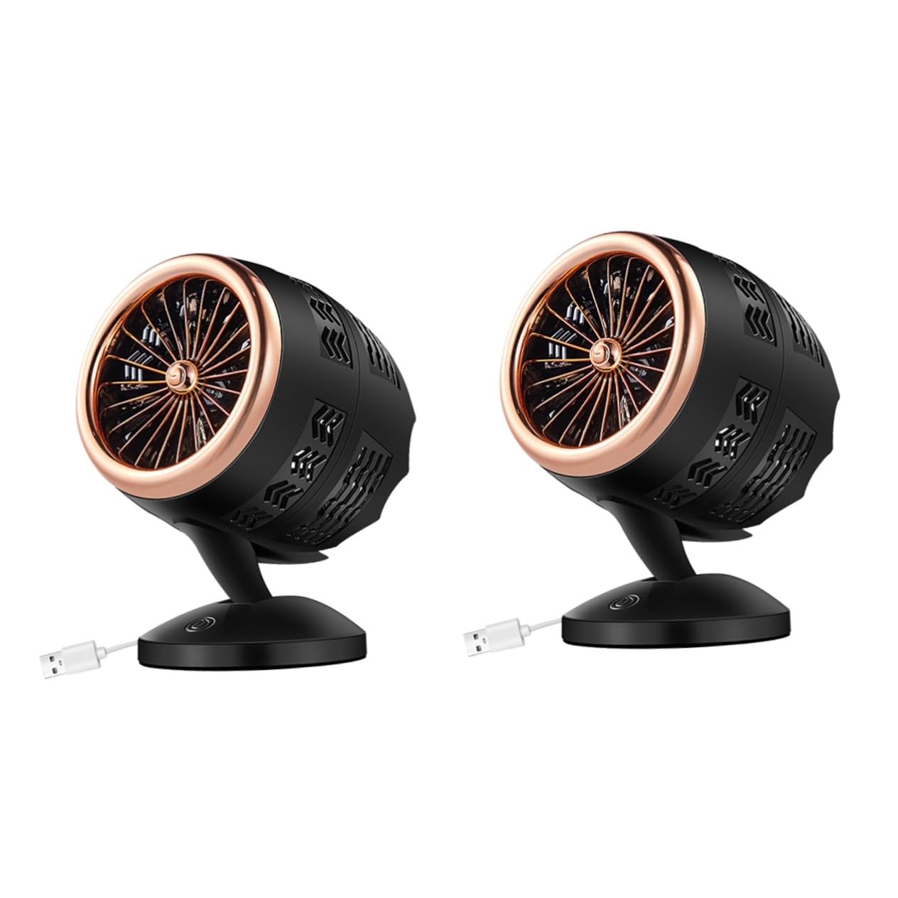 Mini ventilateur USB portable Mikinona 2 pièces ventilateur de bureau silencieux