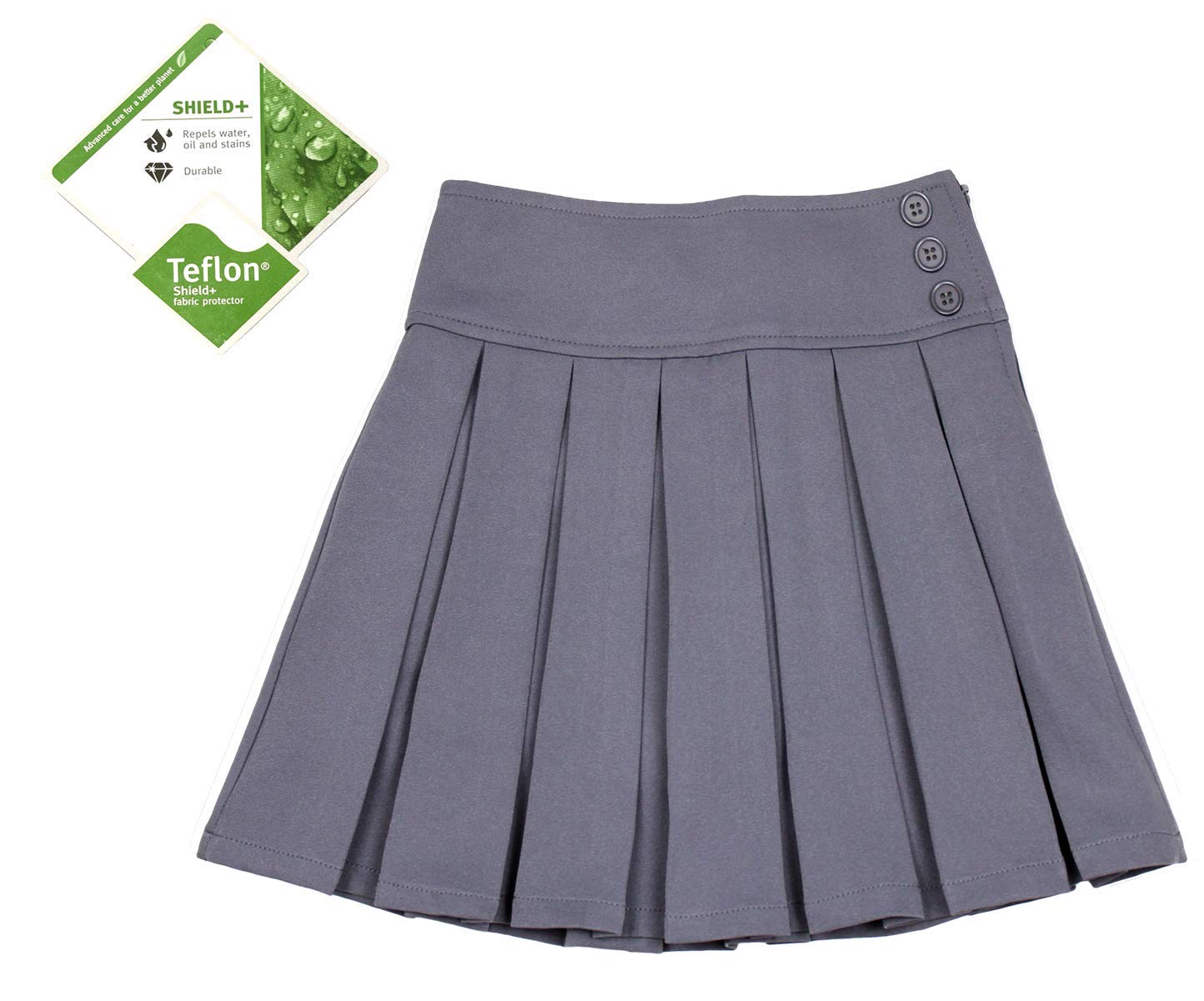 Bienzoe Bambine Scolastico Uniforme Gonne: Ragazze Vita Regolabile Estensibile Plissettato Gonne Pantalone