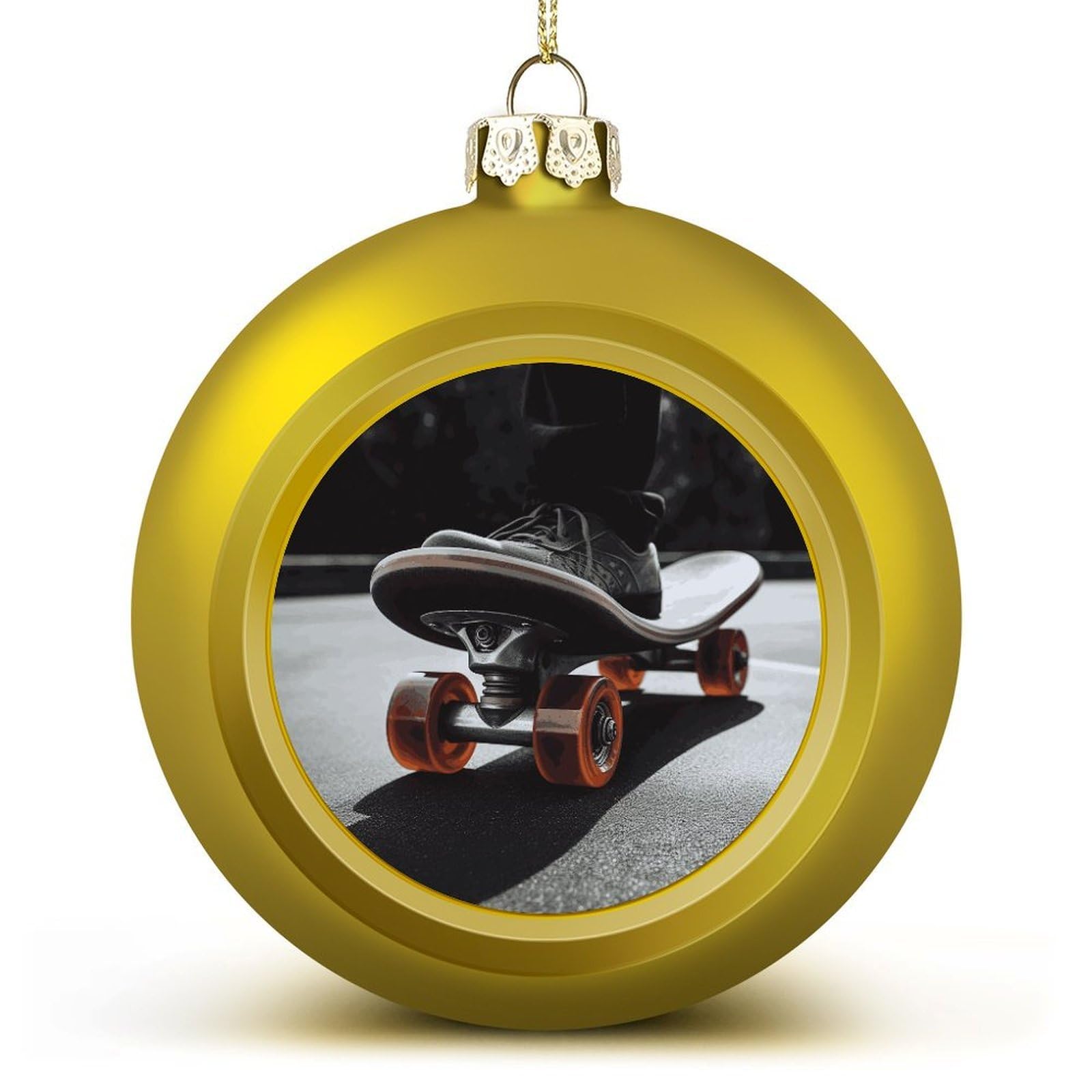 Boules de Noël pour planche à roulettes avec finitions soignées pour grand sapin