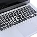 MOSISO Ultra Thin Keyboard Cover Protector Soft TPU Skin Compatible with MacBook Pro 13/15 inch (with/Without Retina Display, 2015 or Older Version) MacBook Air 13 inch(Release 2010-2017), Black