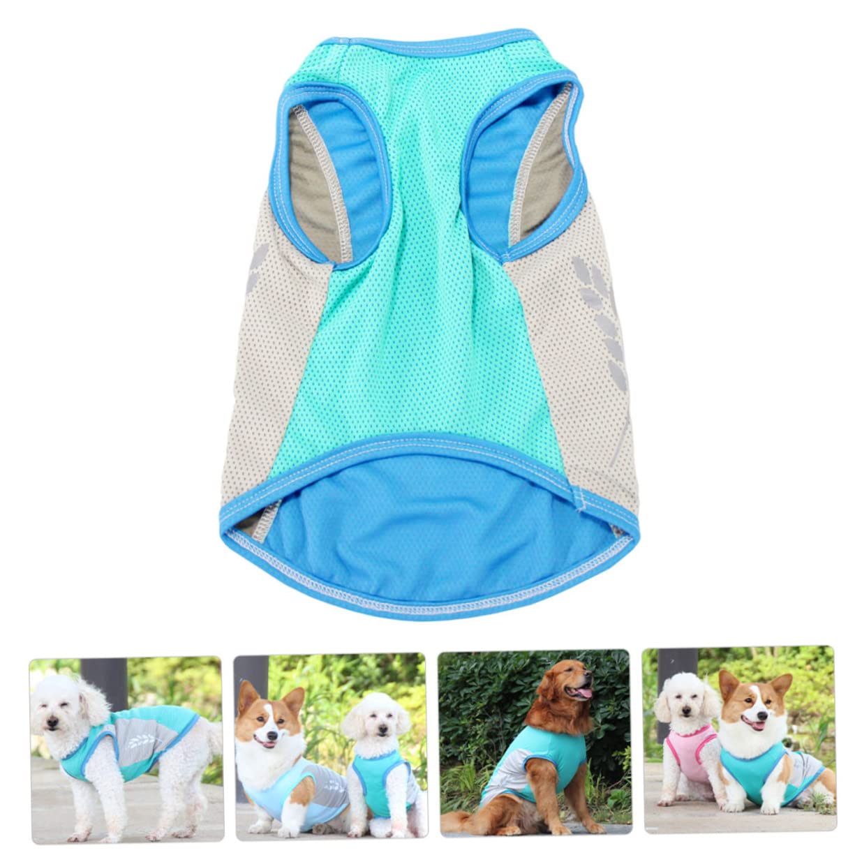 Manteaux de Pluie imperméables pour Chien, imperméable pour Chien, 2 pièces, Gilet rafraîchissant pour Animaux de Compagnie, imperméable, Robe pour Chien, chem