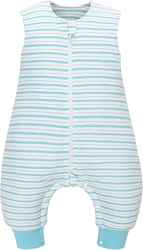 Miniatura 1 de Saco de dormir para bebé con pies 2.5 TOG de invierno para niños pequeños, saco de dormir de algodón peinado para bebés