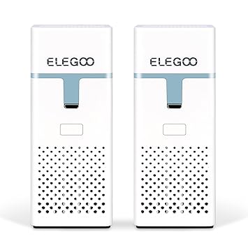 ELEGOO Air Purifier Battery Powered Absorb and Filter the Liquid Resin Odor with Activated Carbon for LCD/DLP/MSLA 3D Printer?Pack of 2 degree