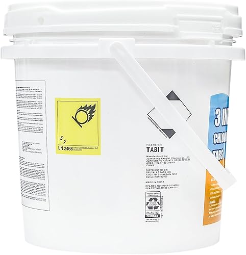 Miniatura 7 de Pastillas de cloro de 3 pulgadas y 5 libras, TABIT - Pastillas de cloración de larga duración para piscina, de disolución lenta, Tri-Cloro para