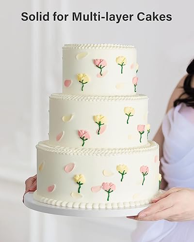 Miniatura 7 de Kootek Juego de 12 moldes redondos de 14 pulgadas, 14 pulgadas, base de cartón resistente de 12 pulgada de grosor para postres de boda y fiesta,