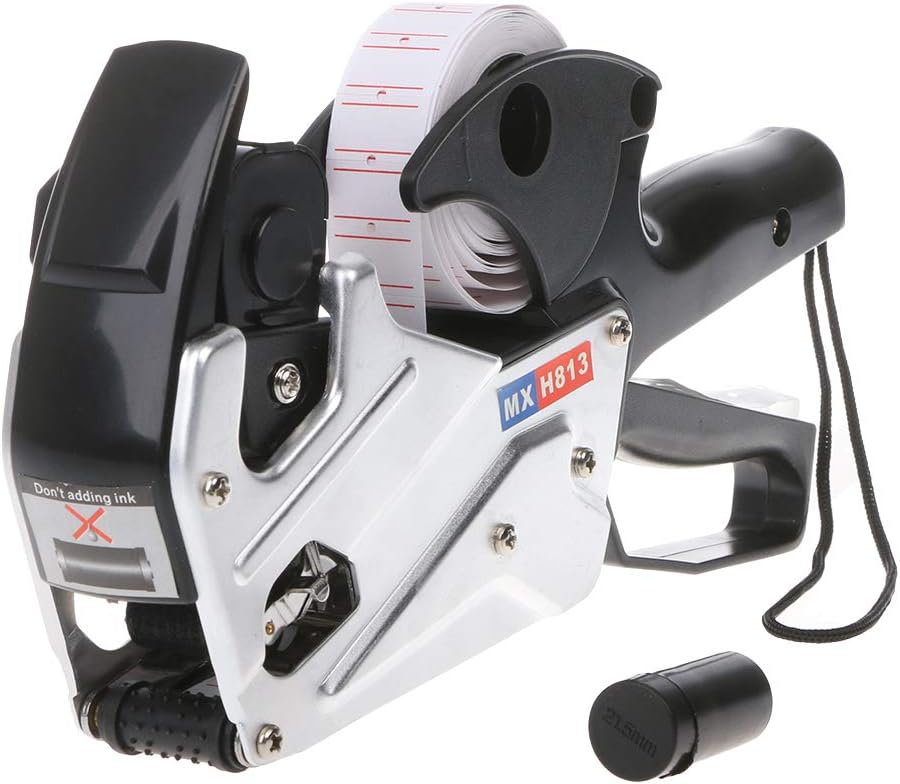 MX-H813 A-line 8 Digits Tag Labeler Labeller Label Paper for Retail St Kneaded Eraser Case