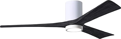 Miniatura 12 de Matthews IR3HLK-BRBR-BK-42 Irene - Ventilador de techo de montaje empotrado para interiores y exteriores de 42 pulgadas con luz LED y control remoto