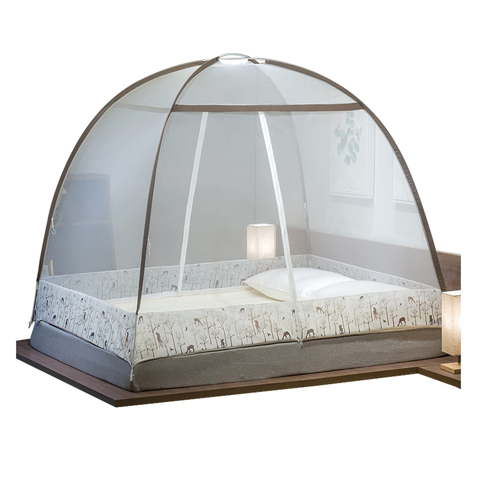 GJMSSMY Pop-up Mosquito Net Outdoor Garden Mosquito Net, installation Pop-up Mosquito Net, Portable Mosquito Net Tent for Courtyard/Patio/Camping (Color : Style 1, Size : 1.2m)
