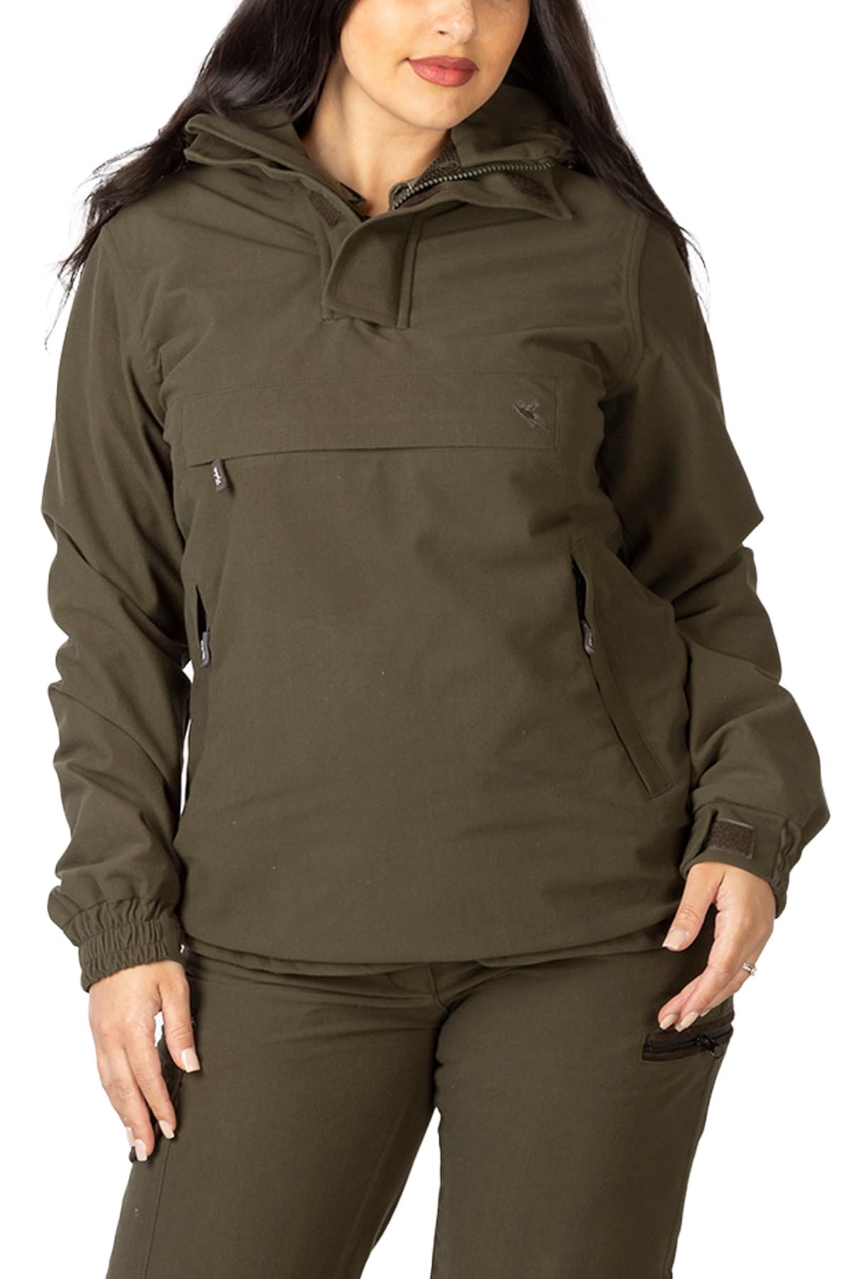 Rydale Ladies Shooting Smock Womens Waterproof Hunting Smocks Mesh Lined Field Jacket (as8, numeric, numeric_14, regular, regular, Olive)