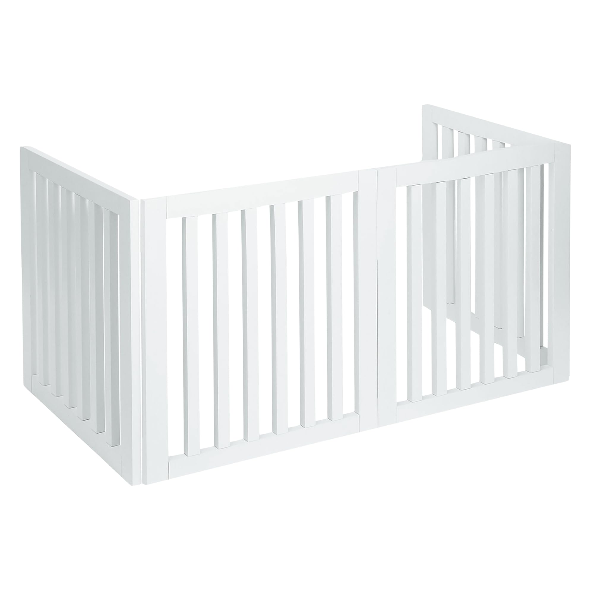 Portable Indoor Folding Gate, Foldable and Expandable Pet Dog Gate for