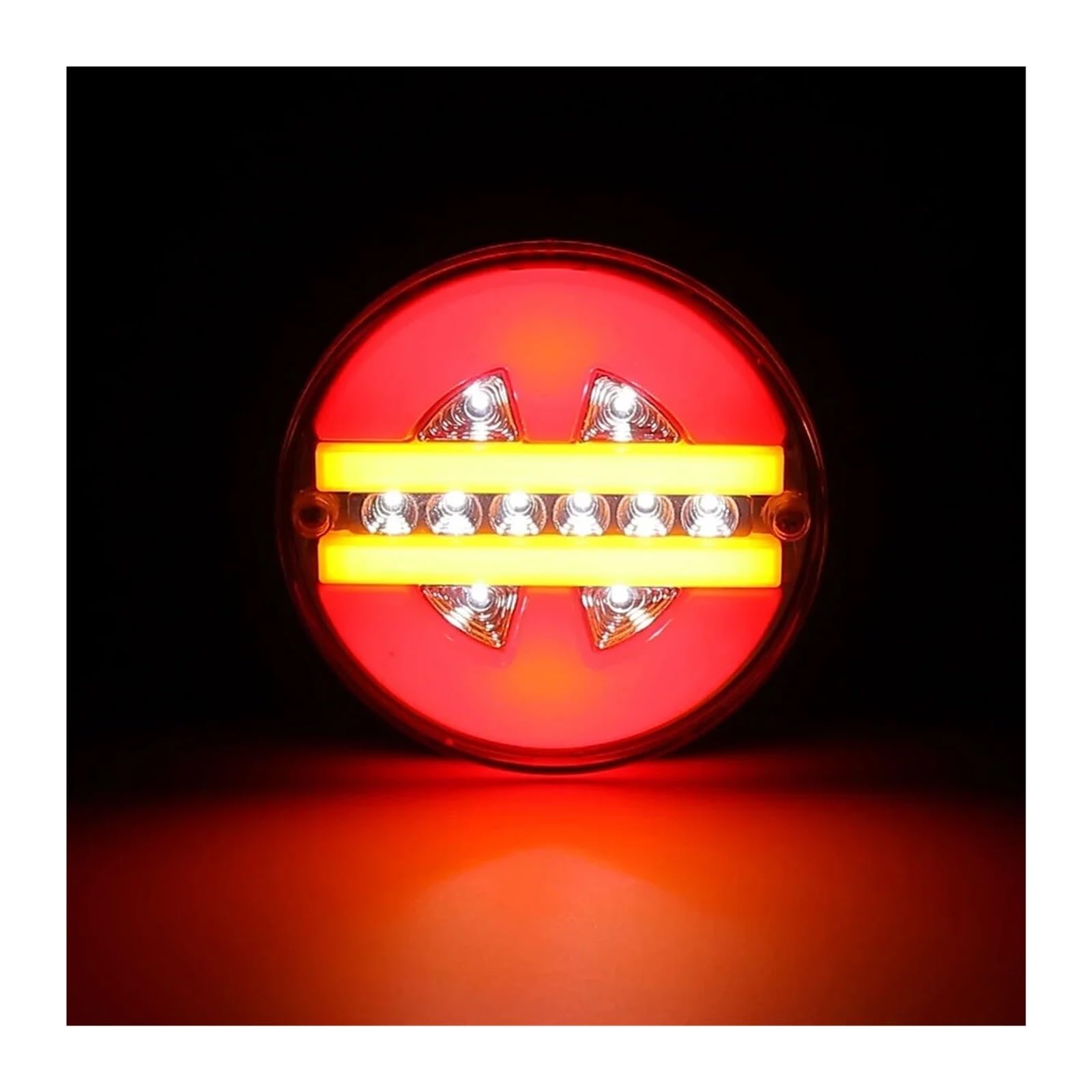 luz trasera coche 2 Luces LED Traseras 5,3" Para Coche Camión Remolque 12 V/24 V DRL Freno Marcha Atrás Intermitentes Para Caravana Barco Autobús Remolque Faros traseros