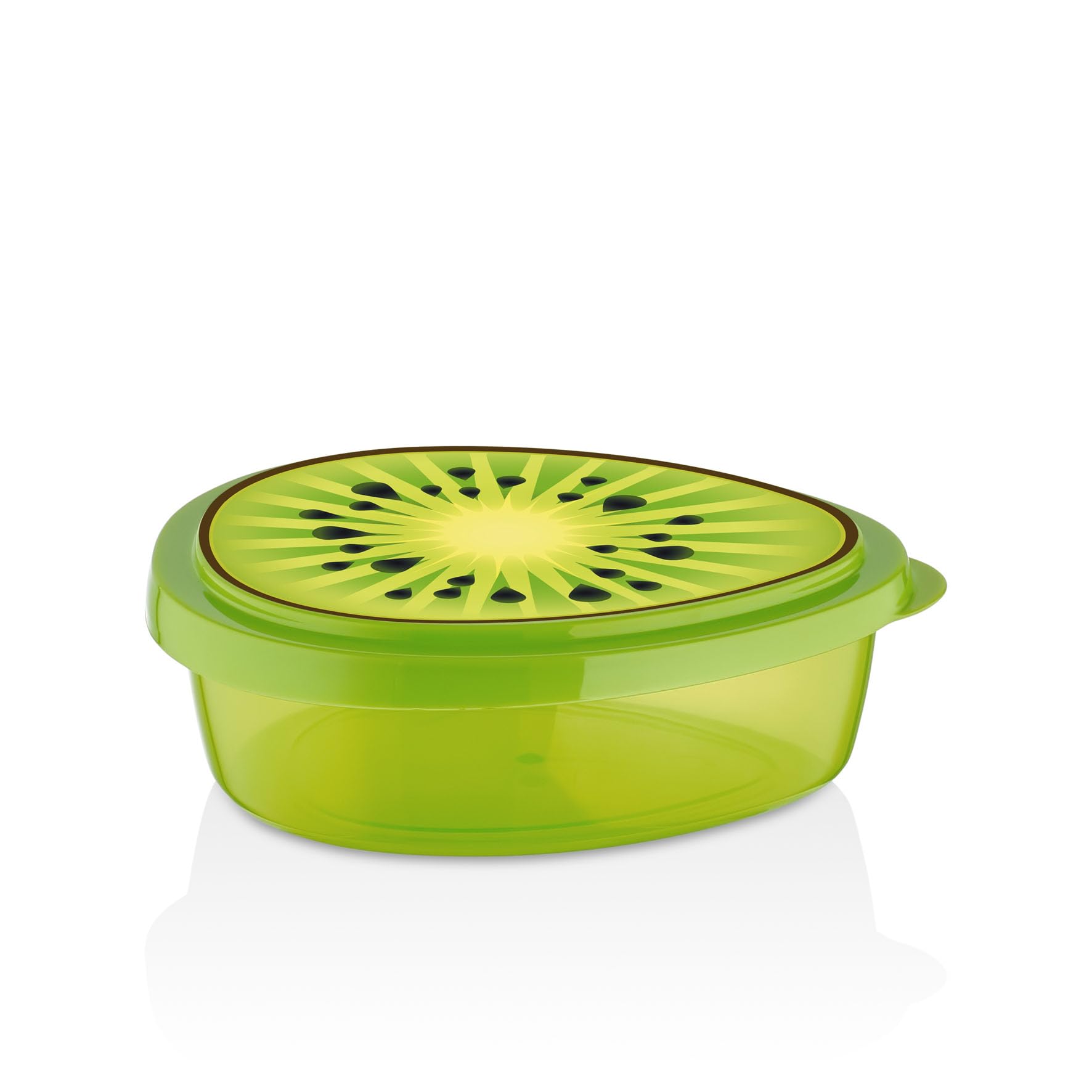 Contenedores de almacenamiento de alimentos con temática de frutas, juego de 4 piezas de plástico sin BPA, diseños de aguacate, kiwi, sandía y fresa, cajas a prueba de fugas de 800 ml para aperitivos,