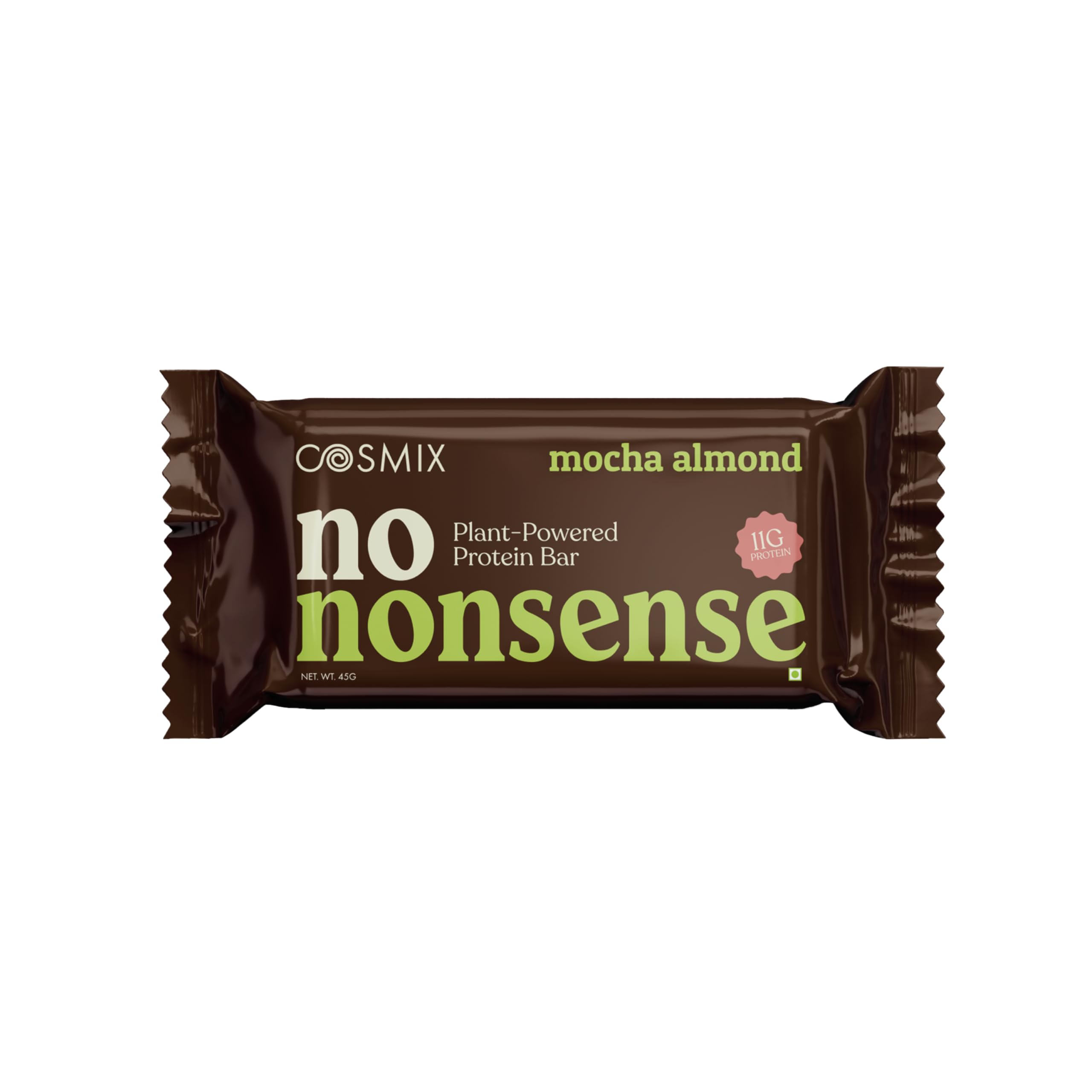 Cosmix No-Nonsense Protein Bar | Choco Peanut | 12g Complete Plant Protein + 6g Fibre | No Added Sugar or Preservatives | Gluten & Lactose-Free, Gut-Friendly | 45g Bar — Amazon image 12
