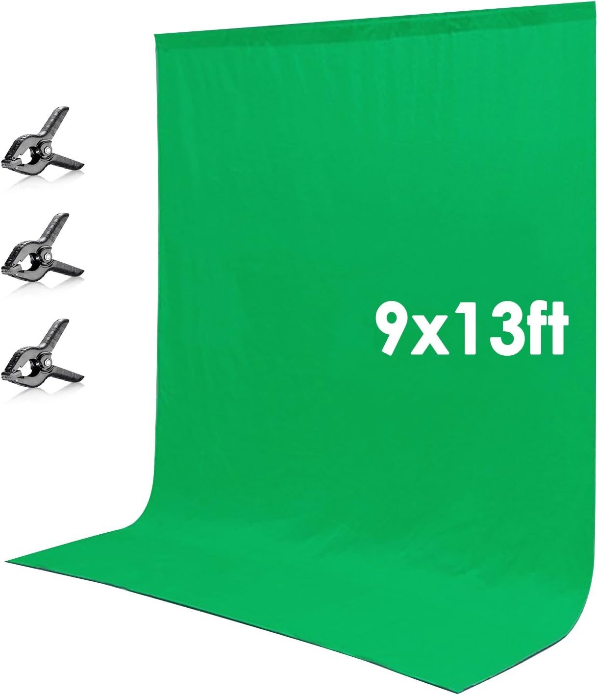 Neewer 9 x 13 feet/2.8 x 3.9 Meters Muslin Photography Backdrop Background Screen with 3 Clamps for Photo Studio(Green)  Fancierstudio 2 in 1 Chromakey Green Screen Chromakey Blue Screen Collapsible Backdrop Collapsible Reversible Background 5'x7' Chroma-Key Blue/Green By Fancierstudio RE2010 BG  EMART Green Screen Backdrop, Photography Greenscreen Background for Streaming Zoom, Small Photo Muslin Green Chromakey Cloth Fabric Curtain with 4 Backdrop Clip  StudioFX 10x20 Chromakey Green Muslin Backdrop 100% Cotton Machine Washable Photography Photo Video Green Screen  10 X 7 FT Green Screen Backdrop for Photography, Chromakey Virtual GreenScreen Background Sheet for Zoom Meeting, Cloth Fabric Curtain for Party Decor Video Studio Calls Streaming Gaming VR Photoshoot
