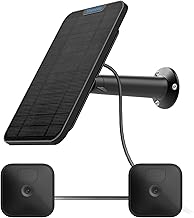 Solar Panel Charging power Compatible with Blink New Outdoor(3rd Gen)/xt xt2 Camera, with 13.1ft Waterproof Charging Cable and 13.ft/4m waterproof cable work for 2 pcs blink camera