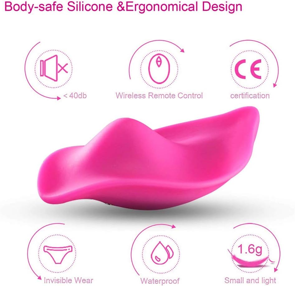 Wireless Remote Silicone Famale Panty Powerful Funny Toy - Muti-Speed Quiet Rechargeable Waterproof Portable Wearable Vibe Plug