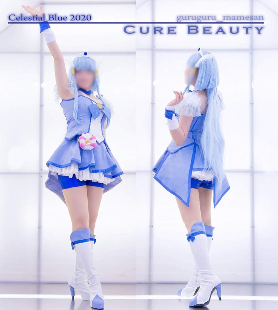 キュアビューティ　コスプレ　Lサイズ スマイルプリキュア!/キュアビューティ/女性用Lサイズ程度(日本