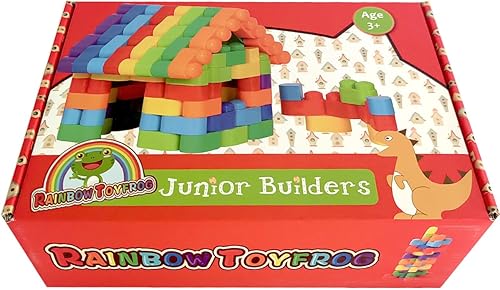 Miniatura 8 de RAINBOW TOYFROG Juguetes de bloques de construcción para niños pequeños, juguetes STEM de desarrollo educativo, juguetes de construcción de