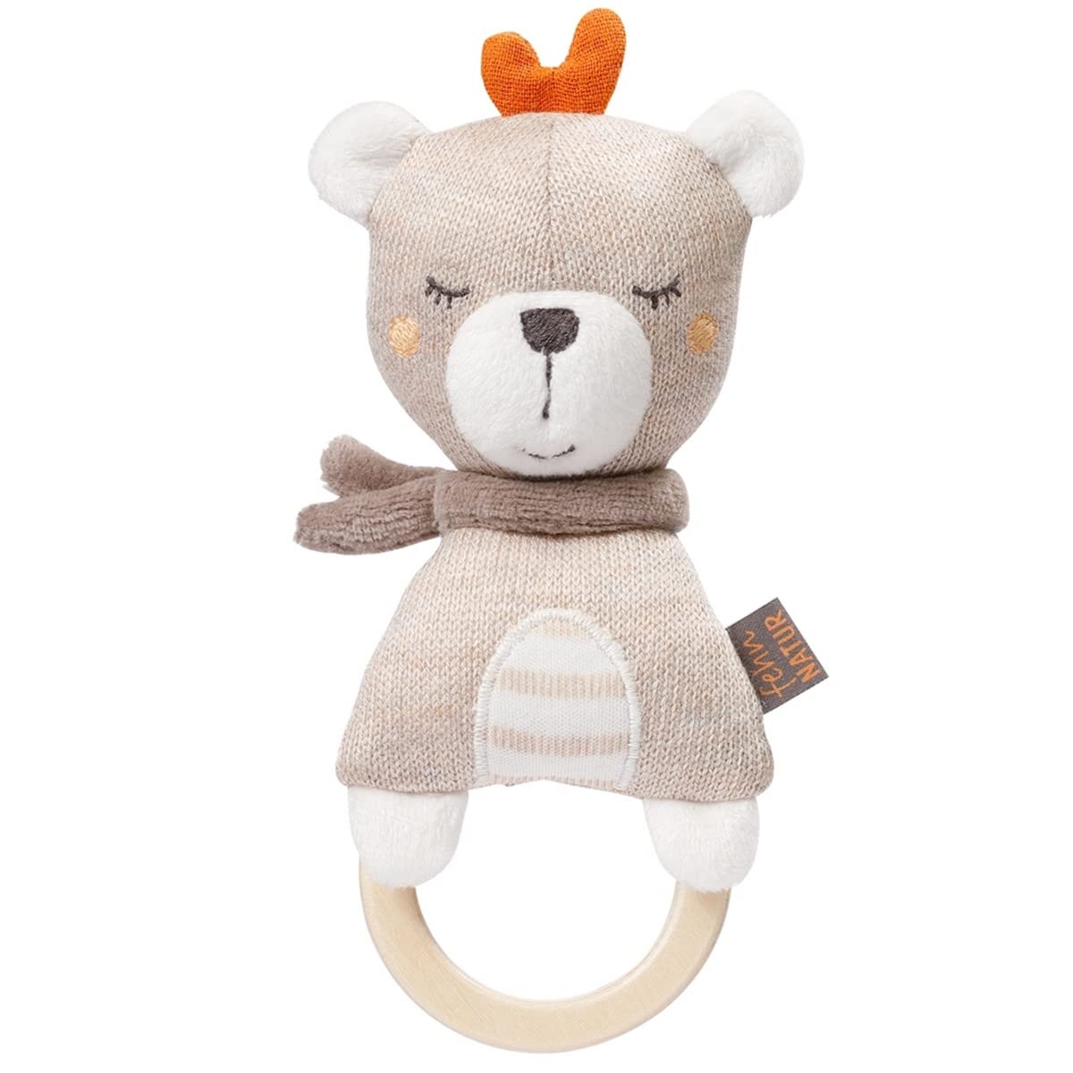 Fehn Wooden Grasping Toy Teddy FahnNATURUR