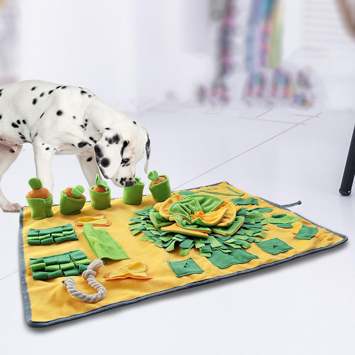 VICASKY Tapis de Fouille pour Chien Antidérapant Accessoire Alimentation Ludique et Confortable Lavable Main et Machine Stress et Ennui des Animaux
