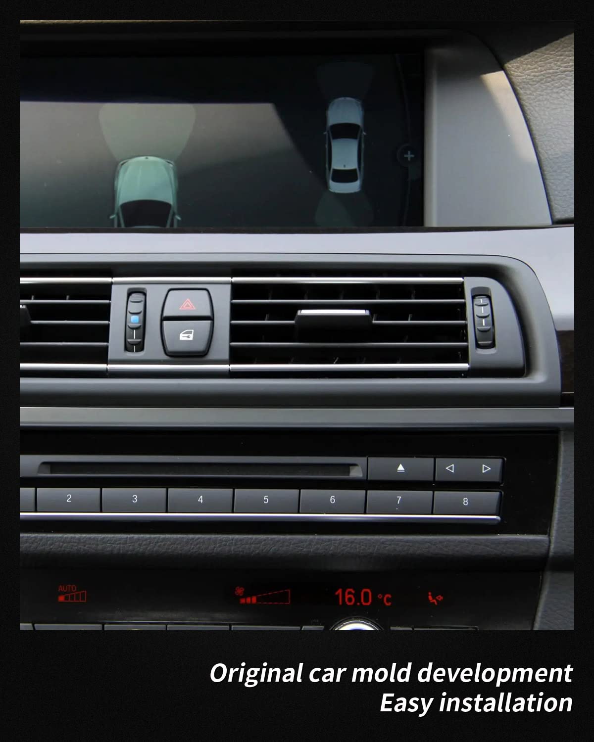 Frontkonsolengitter für BMW F12 F13 F11 F10 630 635 640 645 650, Konsolenmitte AC Vent Panel Ersatzteile für BMW 6er 2011-2018