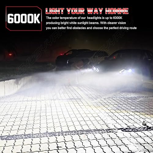 Miniatura 3 de CHUSYYRAY Compatible con bombillas Toyota Tundra 2014 2015 2016 2017 2018 2019 2020 2021, bombillas H4 H11 antiniebla, 500% de brillo blanco frío,