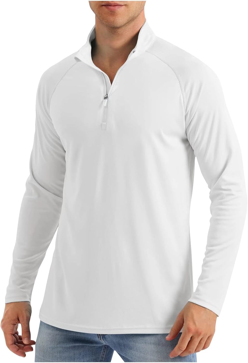 Upf 50+ T-Shirt À Manches Longues Pour Homme Avec Protection Solaire
