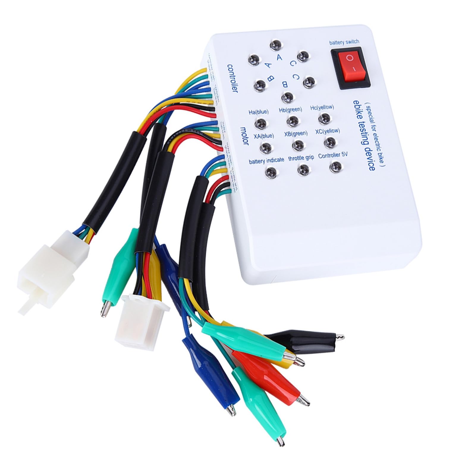 Bezszczotkowy tester silnika elektrycznego 9V z baterią do e-rowerów i elektrycznych skuterów - tester motoru z instrukcją angielską