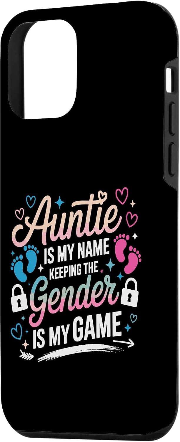 Gender Reveal Costume for Aunt Women Adult Gender Reveal Case for iPhone 12 mini image 2
