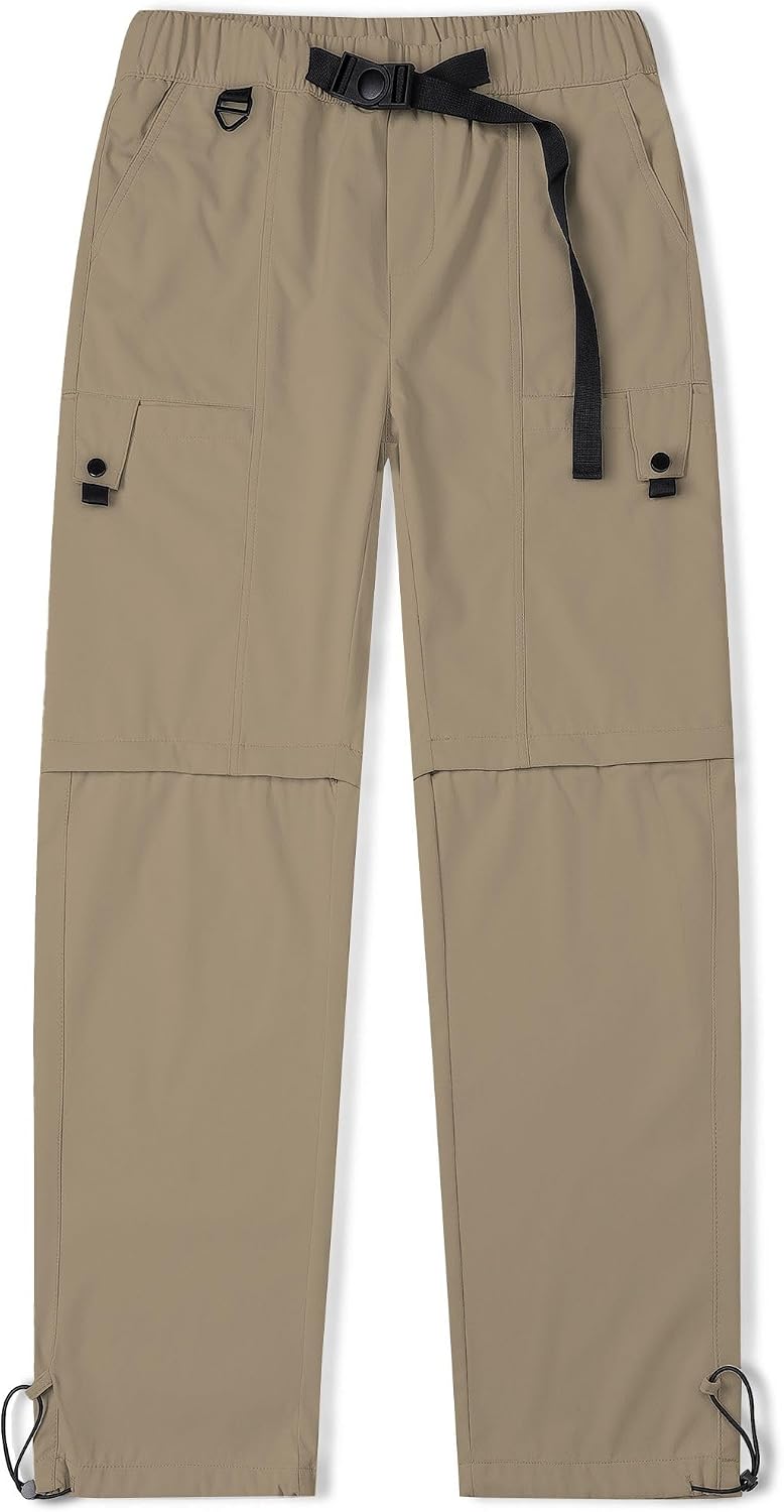 Cromoncent Men's Convertible Zip Off Hiking Cargo Pants