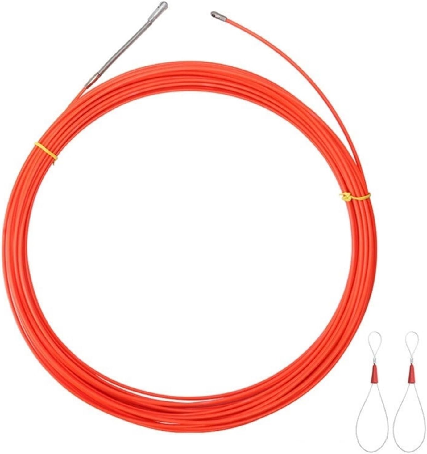Trunking Electrical Cable Fish Tape Puller Multicolor 5-25m(Orange,15meter)