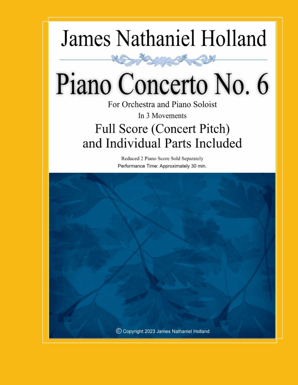 Partition Piano Concerto No. 6 pour préparer un concert philharmonique
