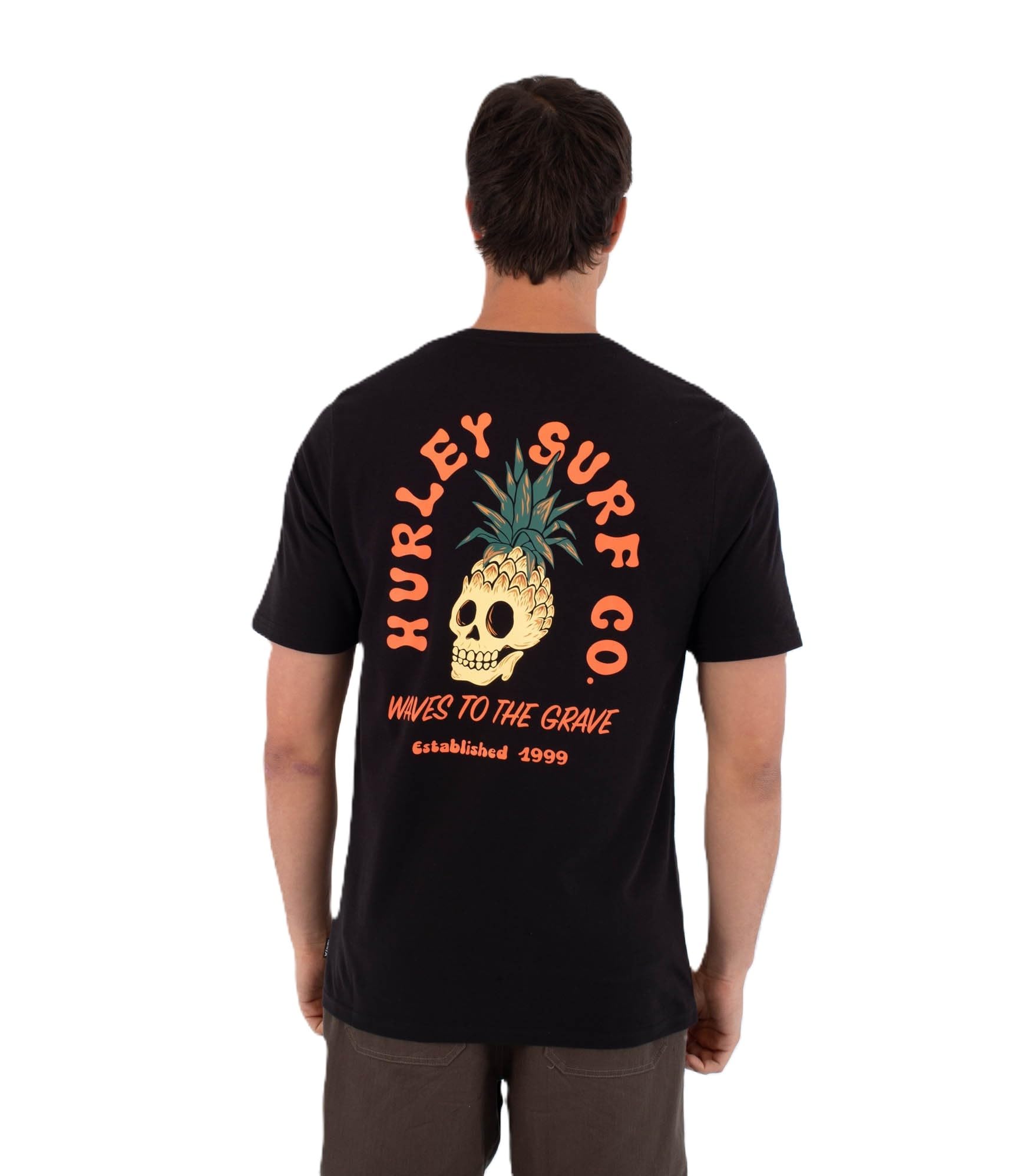 Hurley Mens Berjim Short Sleeve Tee T-Shirt, Black, M EU