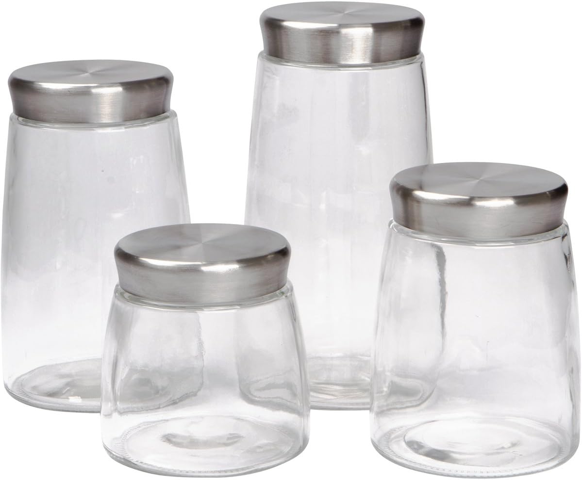 Krystallo 4-piece Glass Storage Jar Set
