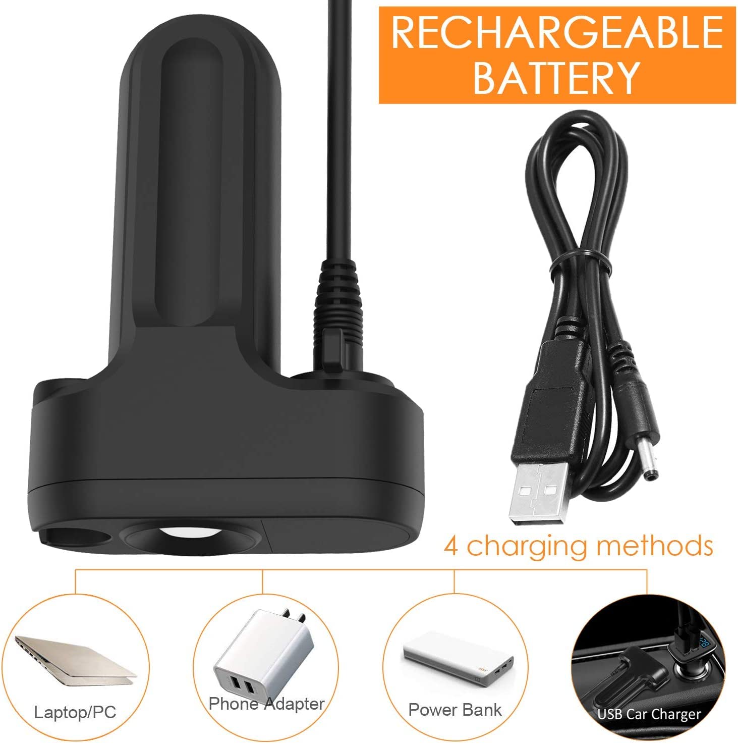 FLYFISH Doccia da Campeggio Portatile soffione Campeggio con Uno batterie Ricaricabili USB e Batteria Integrata 2200mAH for Viaggio