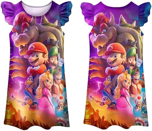 Miniatura 2 de Vestidos de verano para niñas, vestidos con volantes, vestido casual de fiesta y vacaciones