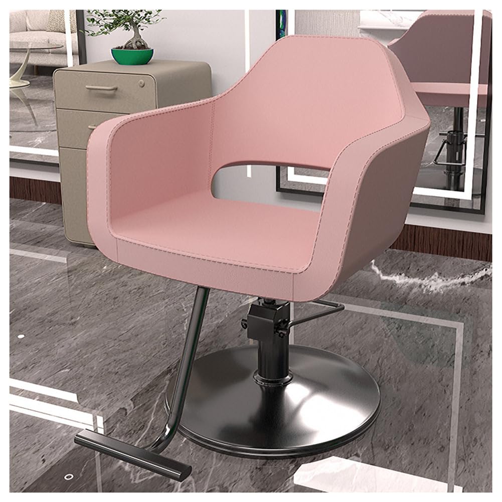 Fotel salonowy dla fryzjera, fotel stylisty do domu, hydrauliczny fotel salonowy do wyposażenia spa kosmetycznego,Pink,B