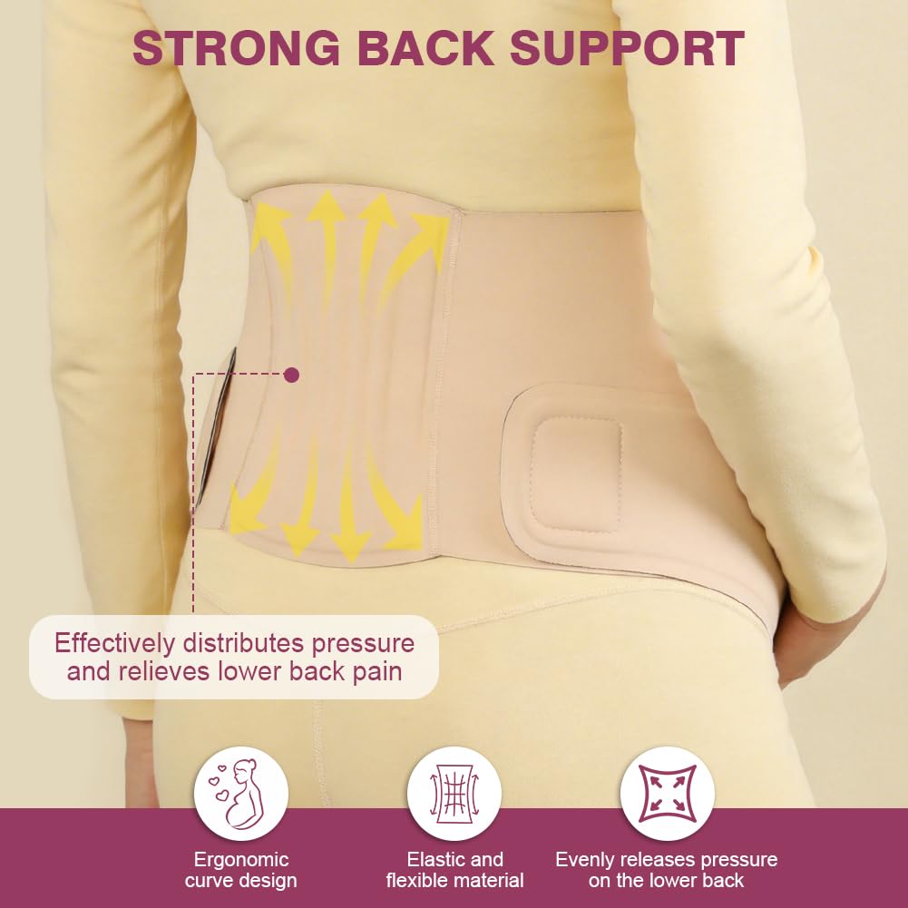 Care Ceinture de grossesse, Ceintures Abdominale Soutien Abdominal Et Dorsal, Ceinture Support Abdominale et Lombaire, Soulage les Douleurs du Dos du Bassin de la Hanche Pendant la Grossesse