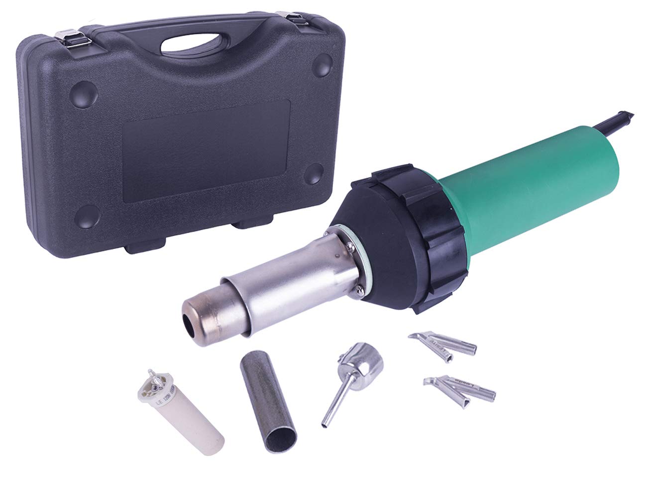 LESITEBrushless Maintenance-free Hand Plastic Hot Air Welding Gun PVC Welder Kits Heat Gun LST1600BM (Welding Rod Kits)